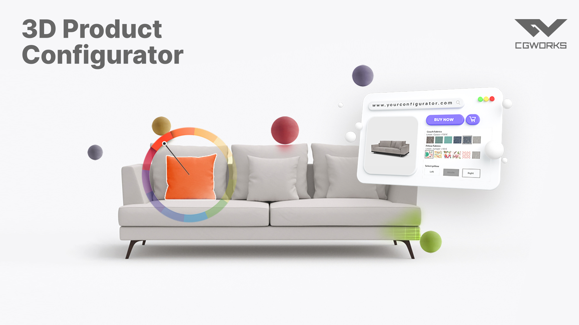 Visual representation of a 3D product configurator, illustrating its role in boosting e-commerce conversion rates.